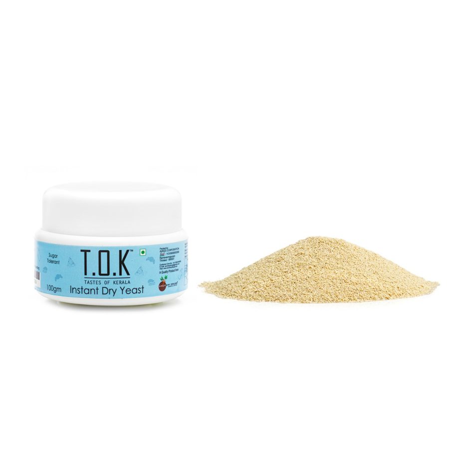 TOK ( Tastes Of Kerala ) Instant Dry Yeast 50Gms for Baking, Pizza, Cake, Bread, Wine Making, Dosa